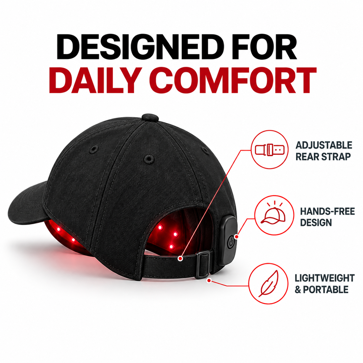 Dual-Wavelength Red Light Scalp Therapy