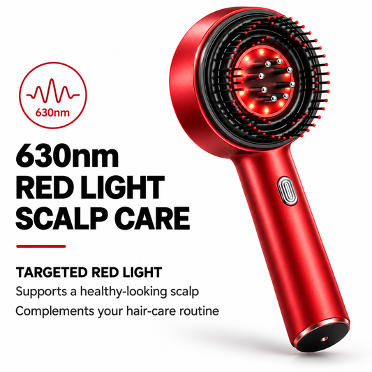 Multifunctional Red Light Massage Comb – Scalp Care & Serum Applicator