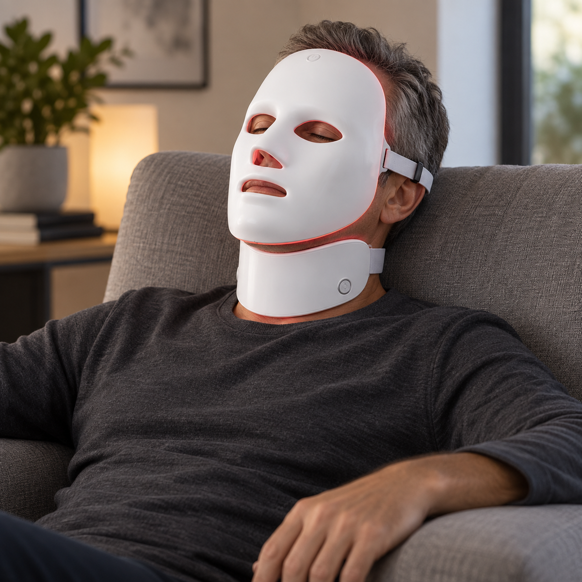 7-Color LED Face & Neck Light Therapy Mask